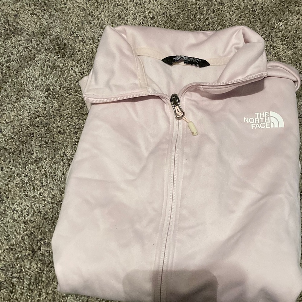 Light pink North Face workout sweater